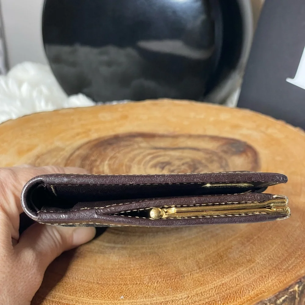 Fendi Zucca Monogram Vintage Wallet w/ Kiss-Lock Coin Purse - Picture 3 of 9
